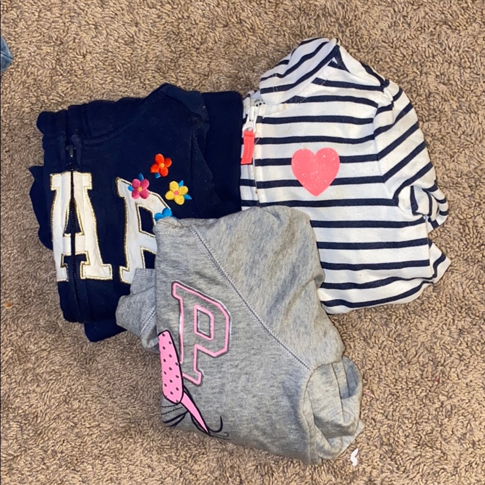 GAP girls size 4 hoodies